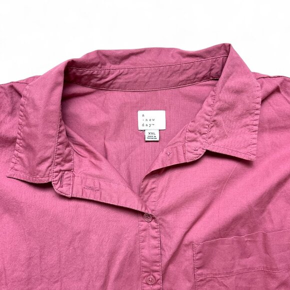 Women's‎ Rose Pink Button Down Shirt - Picture 2 of 4
